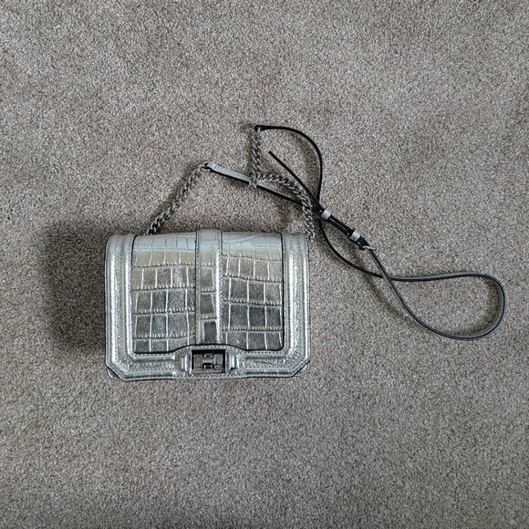 Rebecca Minkoff silver purse - Picture 1 of 5